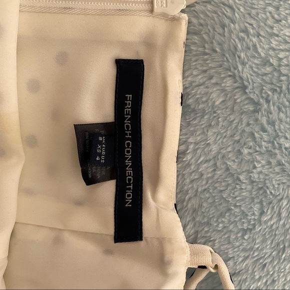 Black and white polka dot French Connection dress. - Picture 3 of 3